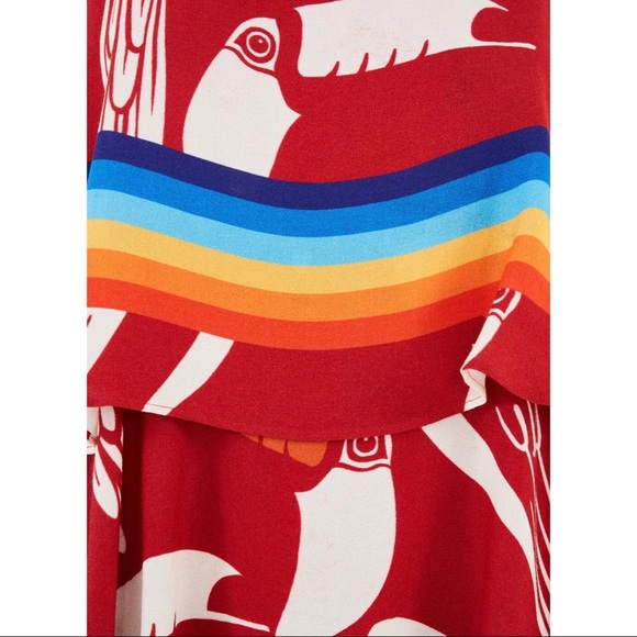 FARM Rio Tucano Tiered Mini Dress -Size M- NWT - Picture 5 of 10